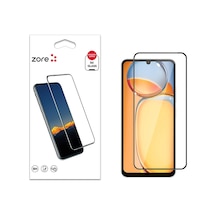 Zore Xiaomi Redmi 13c Kenarları Kırılmaya Dayanıklı Cam Ekran Koruyucu