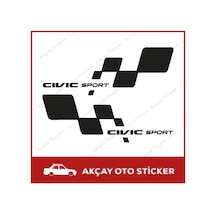 Honda Civic Sticker Civic Sport Sticker Honda Oto Sticker