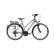 Bisan Trx 8200 Cıty Kadın Şehir Bisikleti 45cm V 28 Jant 21 Vites Açık Metalik Gri Pembe Beyaz Çok Renkli