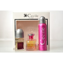 Cecile Diva Kadın Parfüm EDT 100 ML + Deodorant 150 ML + Roll On 50 ML