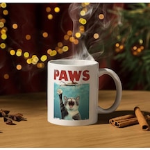 Kedi Baskılı Kupa Bardak Paws Komik Baskılı Hediyelik Çay Kahve Kupası Diğer