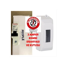 People Elektrik 2amper Kombi Sigortası 1x2a 4.5ka ve Kutusu Dahil