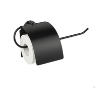 Yapışkanlı Tuvalet Kağıdı Askısı Kapaklı Paslanmaz Metal Wc Kağıtlık 10 10 Cm Siyah Renk Delmesiz Ko Çok Renkli