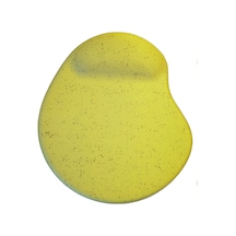 Oval Sarı Kum Desen Bilek Destekli Kaymaz Taban Bilgisayar Notebook Mouse Pad - Bileklikli Mausa Pad