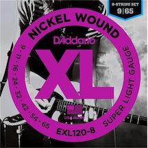 D'addario Exl120-8 Nickel Wound. 8-String. Super Light. 9-65 Takı
