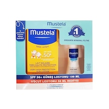 Mustela Çok Yüksek Koruma SPF50+ Bebek Güneş Losyonu 100 ML + Vücut Losyonu 50 ML