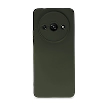 Xiaomi Redmi A3 4g Uyumlu Kılıf Nano İçi Kadife Silikon - Koyu Yeşil