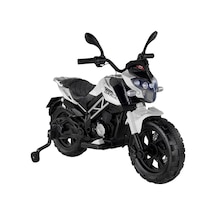 447 Motocross Akülü Motosiklet Beyaz Çok Renkli
