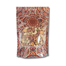 Şeffaf Pencereli Mandala Desenli Poşet, Kilitli Fermuar, Yeniden Kullanılabilir Saklama Torbası,hazır Doypack, Farklı Kullanım Alanları 100, 15x21 13562682