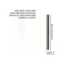 Fastbuy Modern Led Duvar Apliksi 60cm, Oturma/yatak/mekan Aydınlatma, Anahtar Kontrollü, Sıcak Beyaz Işık Ahşap Ahşap