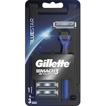 Gillette Mach3 Start Tıraş Makinesi + 3 Yedek Bıçak Bluestar