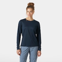 Helly Hansen W Hh Tech Crew Ls 2.0 Uv Üst Kadın Sweatshirt-32404 Lacivert
