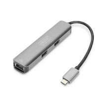 Karnas_Teknoloji Assmann Da-70892 Type-C To Hdmi (4K/30Hz) Usb-Ax3/Rj45 Adapterex