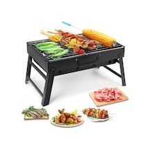 Kömür Izgarası, Barbekü Izgarası, Katlanır, Taşınabilir, Hafif, Sigara İçen Mangal, Barbekü Izgarası, Küçük Masa, Masa Üstü Açık Hava Izgarası, Kamp, Piknik, Bahçe, Plaj Partisi İçin 40 X 40 Cm X Diğer