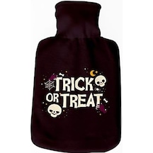 Arkadaşa Hediye Halloween Tasarımlı Sıcak Su Torbası - Tasarım Kılıflı Termofor - El Ayak Isıtıcı