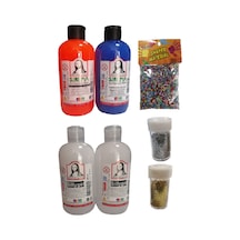 Slime Slaym Yapma Seti 250Ml 4 Adet + Toz Sim 2 Adet + Köpük N11.162