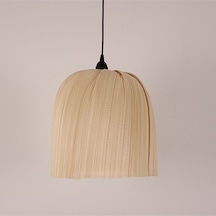 Meltem 32x32 Cm Bambu Orta Boy Sarkıt Lamba Bej