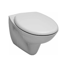 Serel Basic Kanalsız 52 Cm Asma Klozet+serel Anemon Pp Thermoplast Yavaş Kapanan Klozet Kapağı