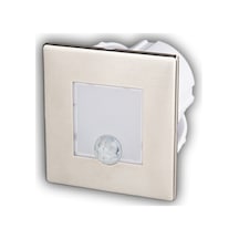 3 Adet Cata Ct 5183 Satin Kasa 1.5w Sensörlü Kare Koridor Aydınlatması 3200k Gün Işığı Siyah