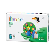 Hey Clay Hava İle Kuruyan Kil 6'lı Kutu - Kuşlar Tukan, Penguen, Tavuskuşu