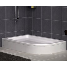Shower 80X140 Oval Asimetrik Duş Teknesi
