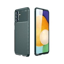 Samsung Samsung Uyumlu Galaxy A36 Kılıf Auto Focus Karbon Kapak - Koyu Yeşil