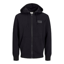Jack & Jones Jjecorp Logo Sweat Zıp Hood Noos Siyah Erkek Sweatshirt 12265177