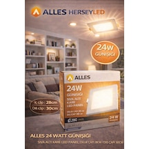 Alles 24 Watt Günışığı Sıva Altı Kare Led Panel Gün Işığı