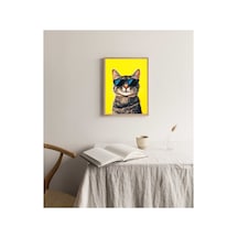 Poster Ahşap Çerçeveli Dekoratif Tablo Çok Renkli - 868792506 Çok Renkli