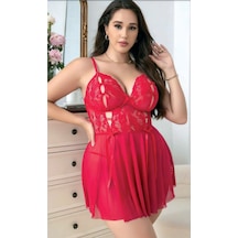 Ilkon Iç Giyim Nıghtlıght 3628 Fantazi Takım Kırmızı - Xl-Xxl Kırmızı XL - 2XL XL - 2XL