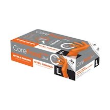 Nitril Turuncu Power Pudrasız Muayene Eldiveni L - 1 Paket 50 Li
