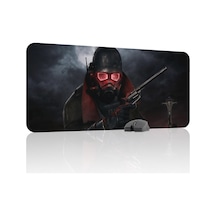 Fallout Kaymaz Dikişli Kauçuk Oyuncu Mousepad V4 - 90x40 Xxl Gaming Mouse Pad Fare Altlığı