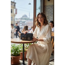 Glemix Madrid Acı Kahve Ön Cepli Kadın Kol Ve Omuz Çantası Acı Kahverengi