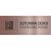 Mayeka Soyunma Odası İsimlik Bronz Metal Kapı İsimliği Levhası Yönlendirme Tabelası