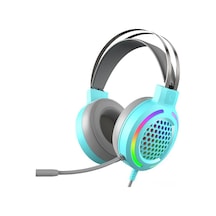Padalink Rgb Işıklı 7.1 Usb Kablolu Oyun Kulaklığı - 50mm Hoparlör, Omnidireksiyonel Mikrofon, Müzik Ve Oyun İçin D立体 Ses, Mavi