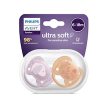 Philips Avent Ultra Yumuşak Emzik 6-18 Ay 2li Kız Çok Renkli