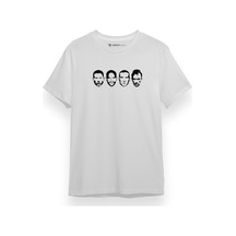 Prison Break Team Beyaz Kısa Kol Erkek Tshirt 001
