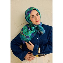 Silk Home Twill İpek Eşarp 11504-01 Lacivert