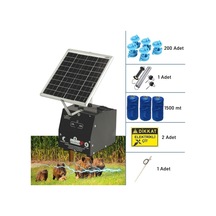 Pars P2518/1500d Güneş Enerjili Ve Akülü Elektrikli Çit Sistemi Demir İzolatörlü