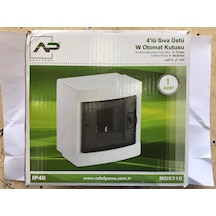 4'lü Sıva Üstü W Otomat Kutusu 140x97.5x150 MM Adal Pano