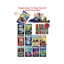 Köpek Adam Serisi 11 Kitap Set - Köpek Adam 11 Dahil, Anahtarlık Hediyeli, Dav Pılkey