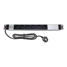 Amp Connect 19"1u 6'lı Fransız Ups Direkt Bağlantılı Kabinet Grup Prizi Pdu -16a