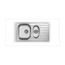 Artenova Kısa 1.5 Göz Paslanmaz Çelik Eviye 86 x 50 Sağ