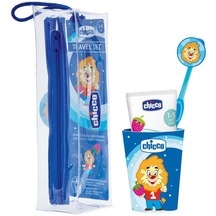 Chicco +3 Yaş Seyahat Seti Diş Macunu + Diş Fırçası + Bardak