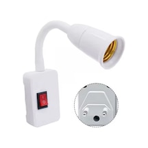 Ledx Dy-105 Prizi E27 Duya Dünüştürücü Açma Kapama Anahtarlı Oynar Başlıklı Duy