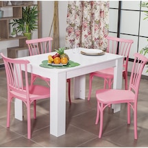 Arda / Violet Mutfak Masa Takımı 4 Sandalye 1 Masa - Pembe