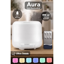500 Ml Hava Nemlendirici - 7 Renk Led Işıklı Ultra Sessiz Buhar Makinesi Humidifier Aroma Difüzörü