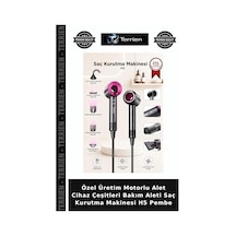 Özel Üretim Motorlu Alet Cihaz Çeşitleri Bakım Aleti Saç Kurutma Makinesi H5 Pembe