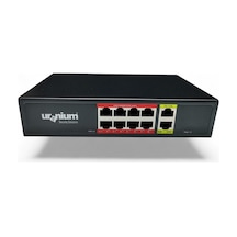 Uranıum Poe-g8002-96w 8 Port Gıgabıt + 2 Port Gıgabıt Rj45 Uplınk Poe Swıtch Realtek Chıpset