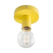 Mylights Sarı Duvar Tavan Aplik Armatür E 27 Duylu En 10 Cm Siyah
